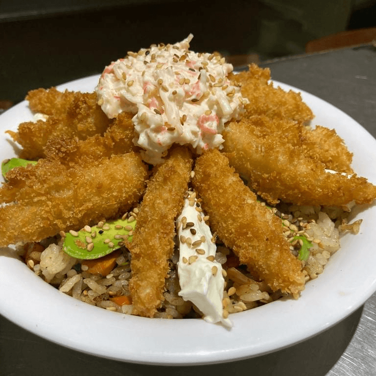 Yakimeshi ebi fried