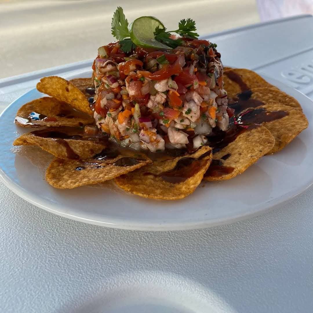 Tosti-ceviche de pescado