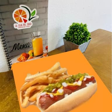 Hotdog de la casa