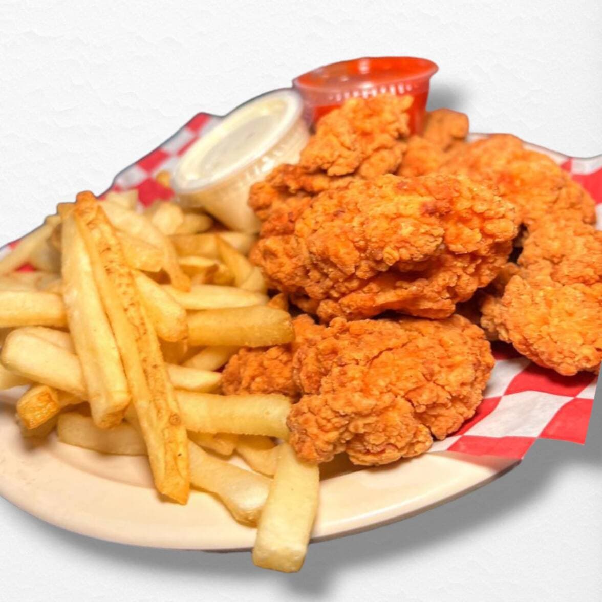 Boneless Naturales con Papas Fritas