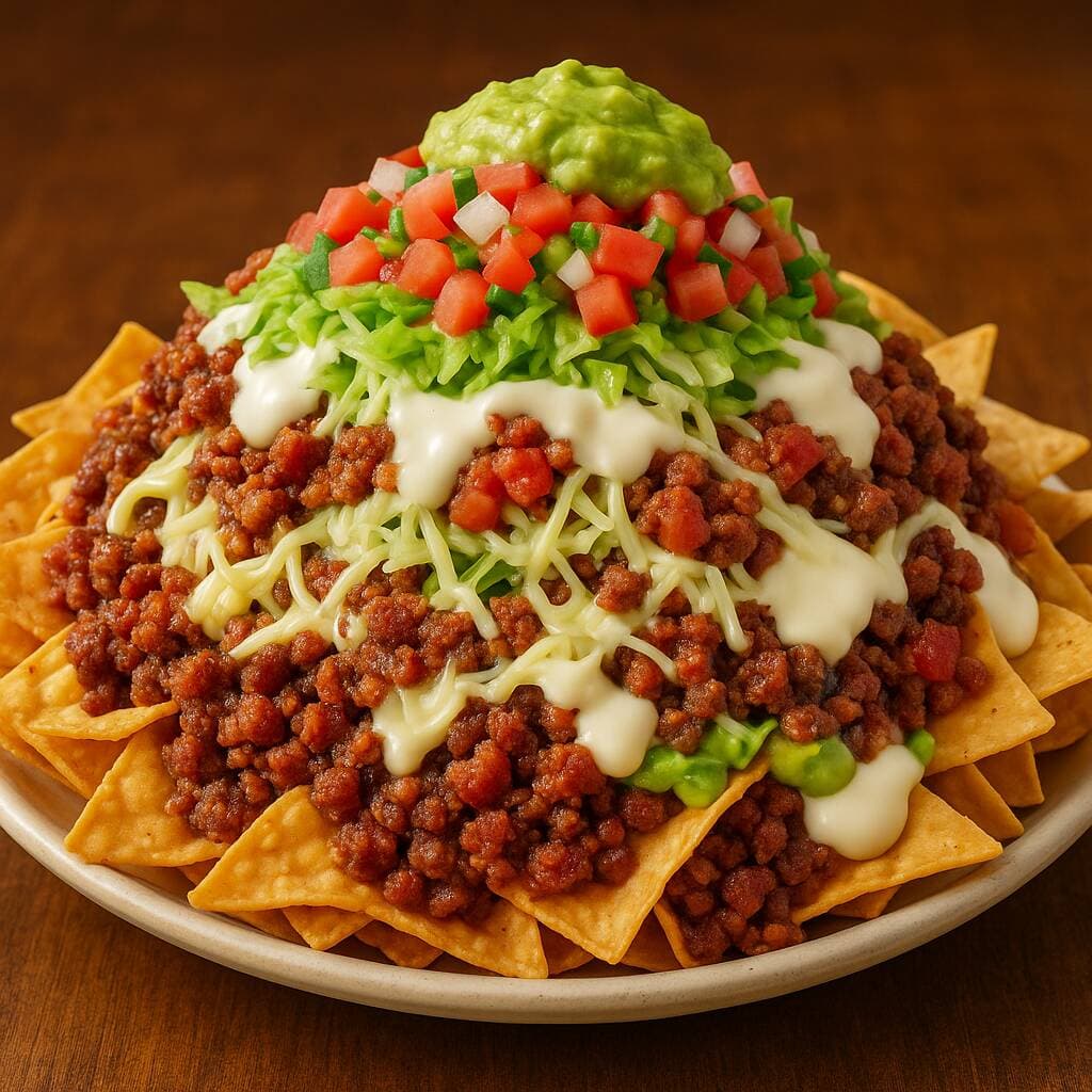 Los Nachos de Vicente de Carne y Tocineta