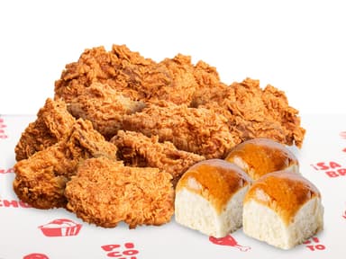 9 Piezas Pollo & 3 Panes Bollo