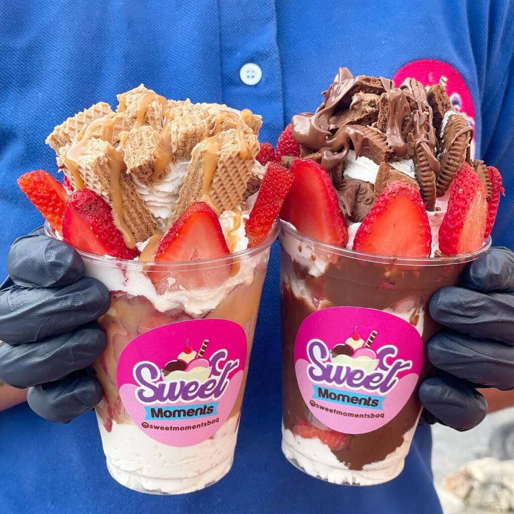 2 fresas con crema premiun 12 onz