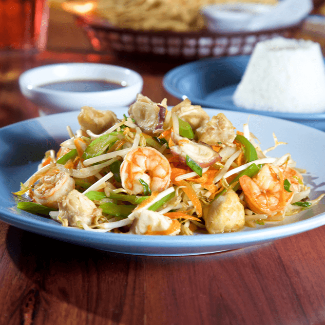 Chop Suey de Mariscos
