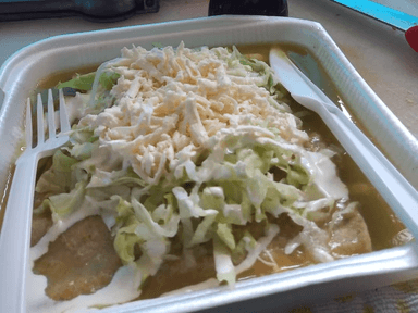 ENCHILADAS VERDES DE QUESO PANELA