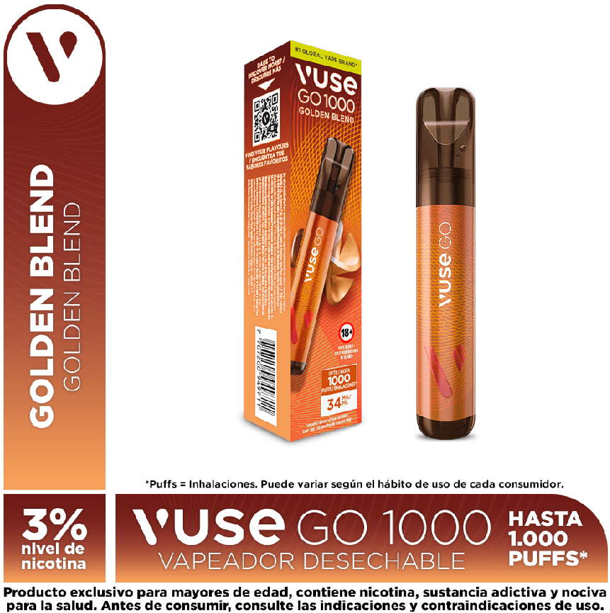 Vuse go 1000 creamy tobacco v-pro 34 mg/ml