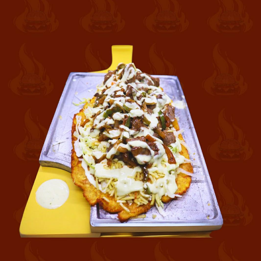 Patacón con Carne