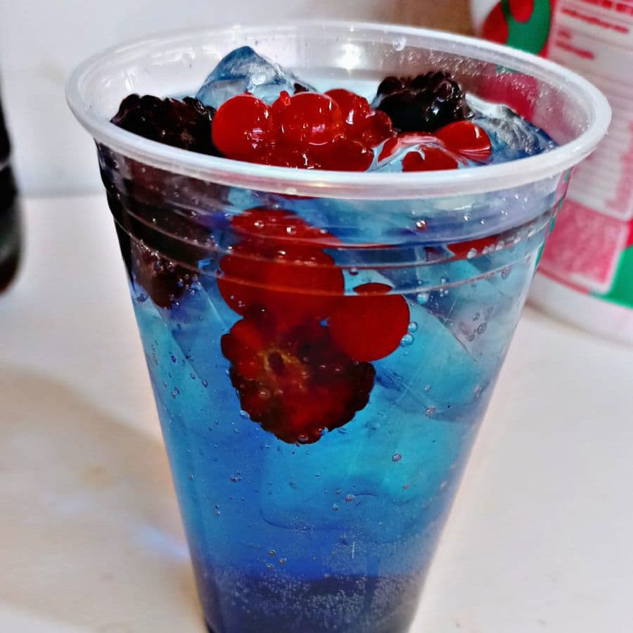 SODA ITALIANA DE MORA AZUL