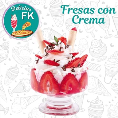 Fresas con crema