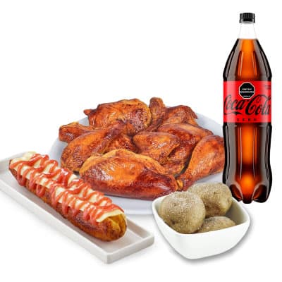 Combo asado, madurito, papas y gaseosa