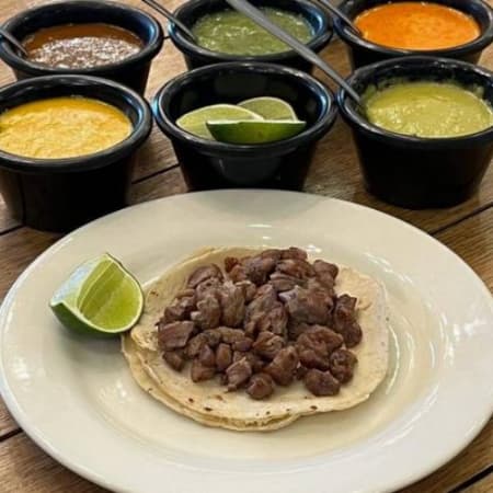 Taco de Arrachera 1 Pieza