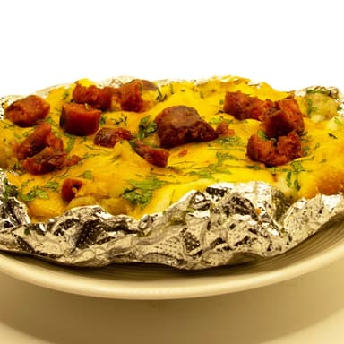Papa asada con chistorra