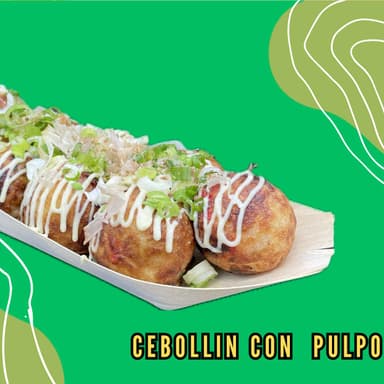 TAKOYAKI CEBOLLIN PULPO GRANDE(10PZ)