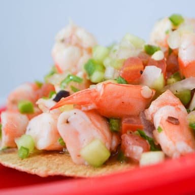 Tostada de Camaron