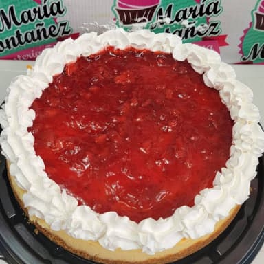 Cheescake de fresas para 15 personas.