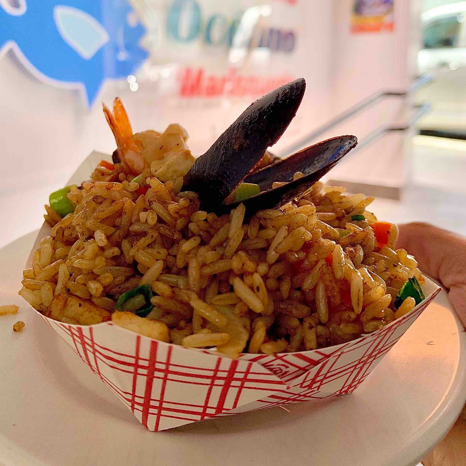 Boca de Arroz con Mariscos