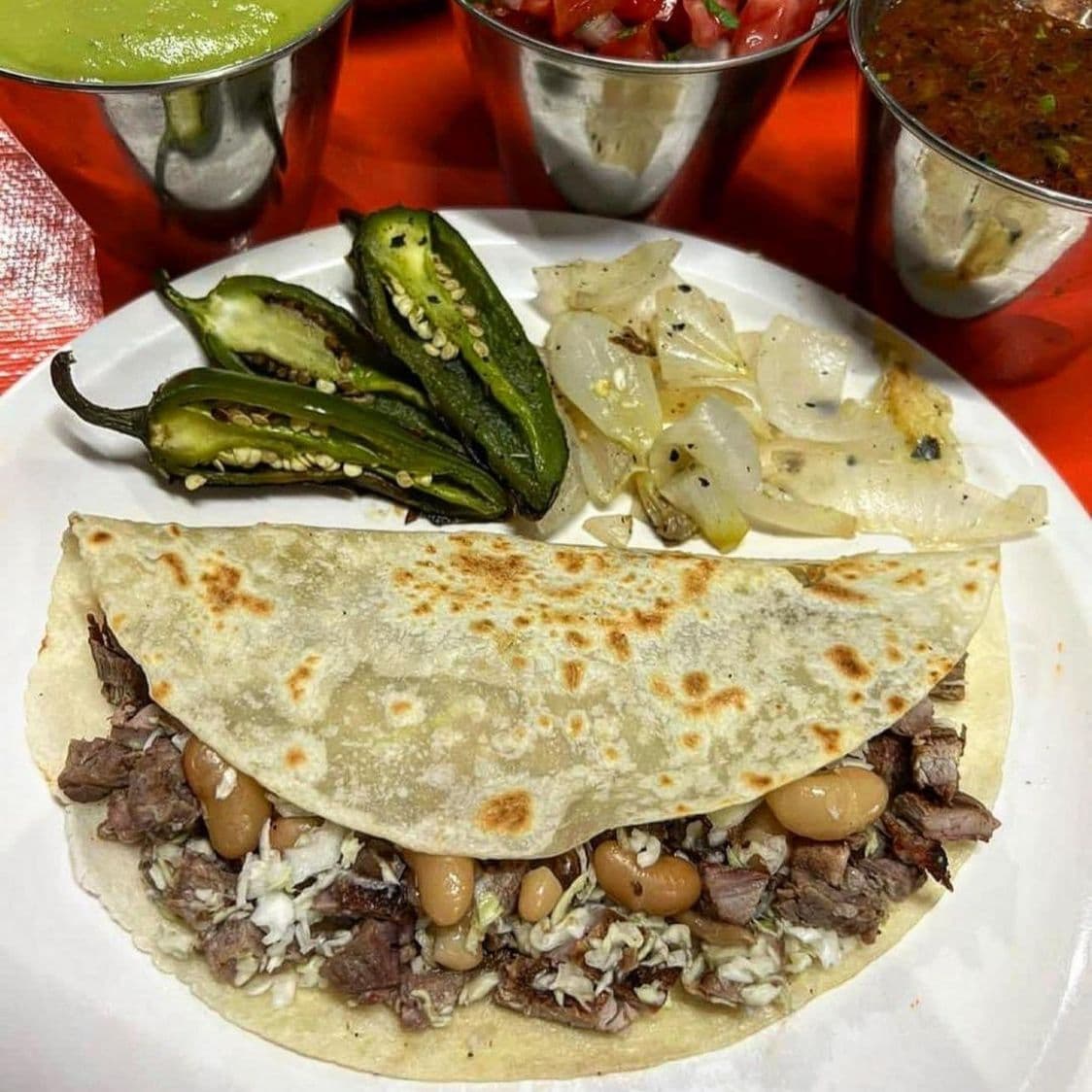 Quesadilla de Harina de Asada