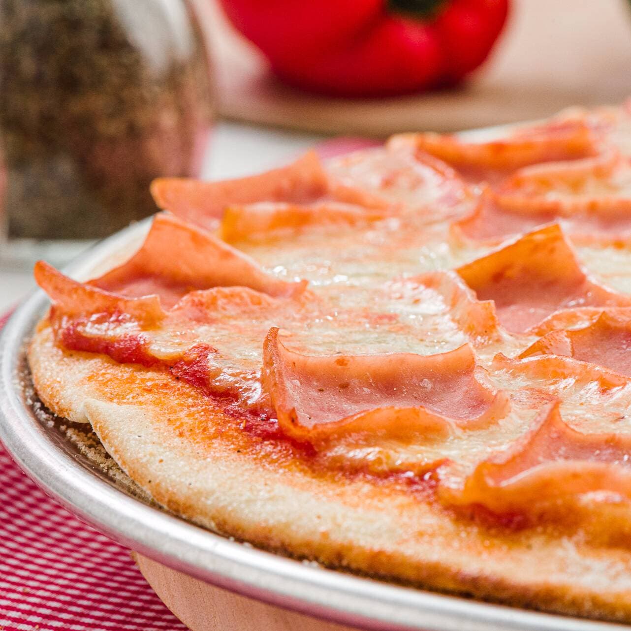 Pizzeta Jamón - 4 Porciones 20 Cms
