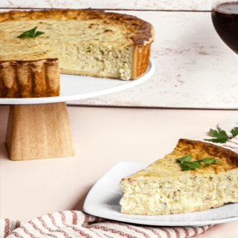 Quiche poro con tocino chico