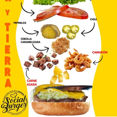 Hamburguesa Mar y Tierra