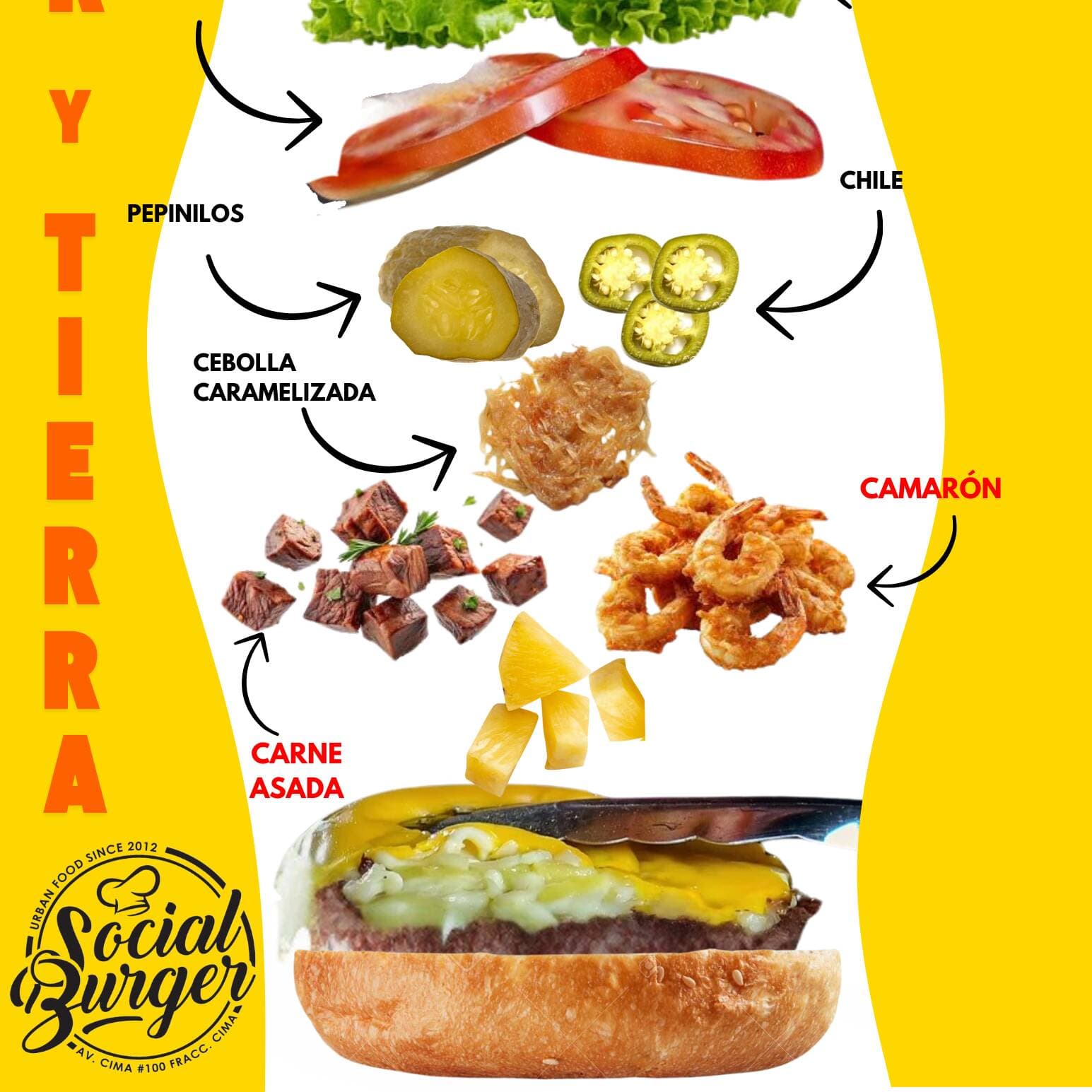 Hamburguesa Mar y Tierra