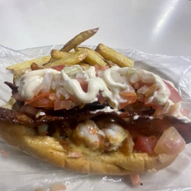 Hot Dog con Camarón