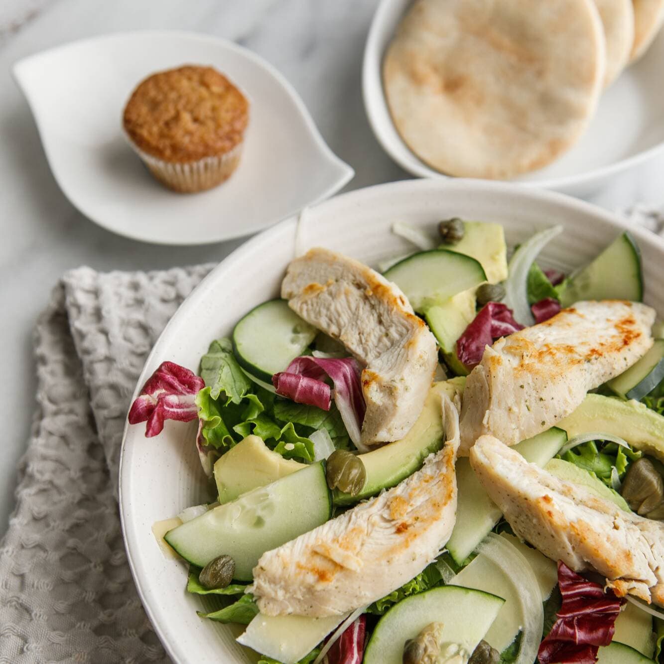 Ensalada Pollo Griego