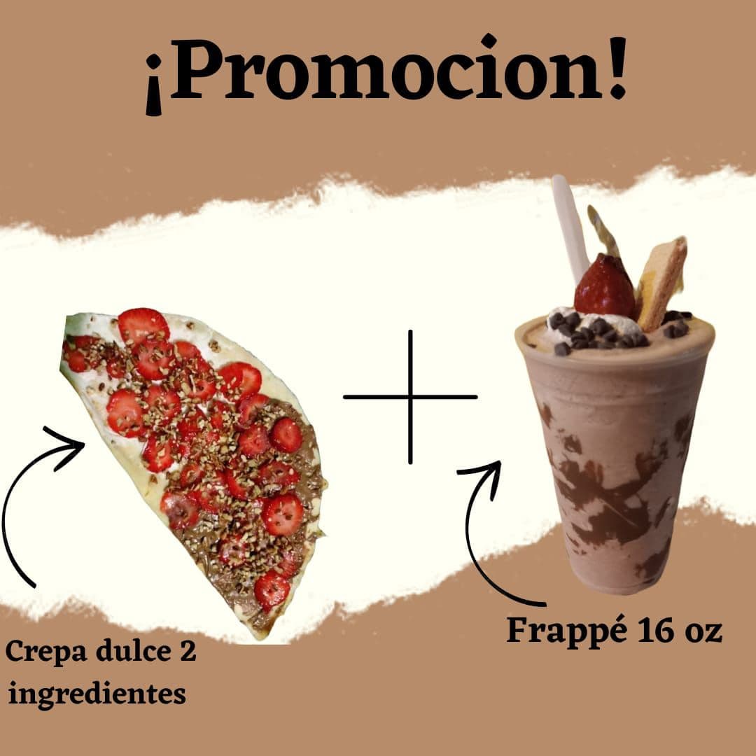 Combo-Promoción Crepa+Frappe