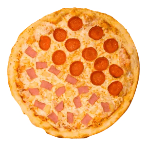 Pizza Mitad Hawaiana Mitad Peperoni 35 Cm
