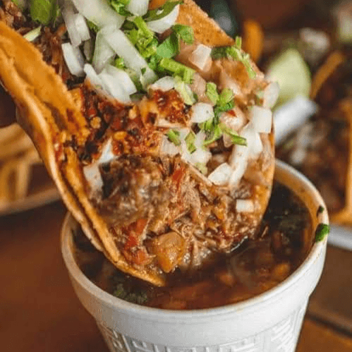 3 Tacos de Birria + Consome