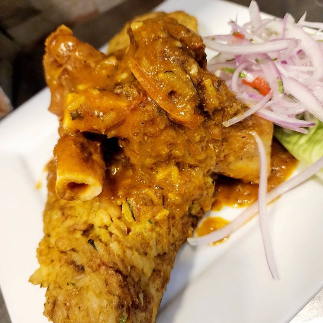 Tacu Tacu con Cordero a la Norteña