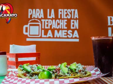 Tacos Dorados con ceviche (No ahogados)