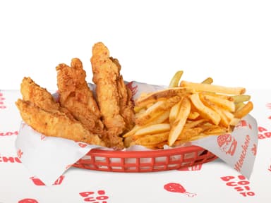 4 Dixy Tiras & Papas Francesas Individuales