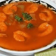 Caldo de Camarones Sencillo..