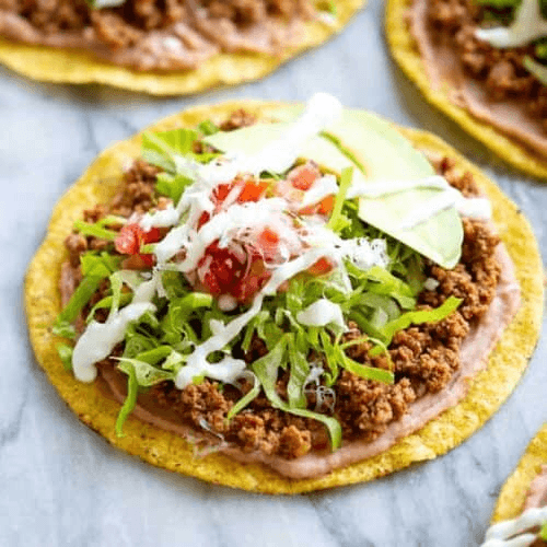 Tostada de Picadillo