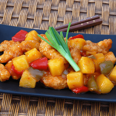 Pollo agridulce