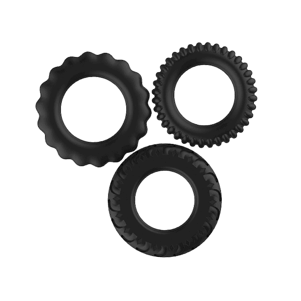 ODIBO FORZA RINGS TRIPLE BLACK