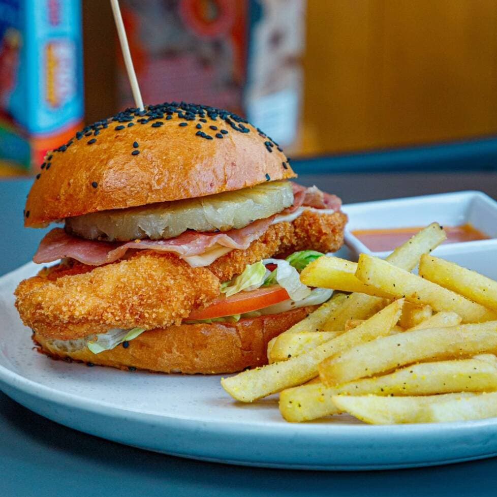 Hamburguesa La Hawaiana Crispy