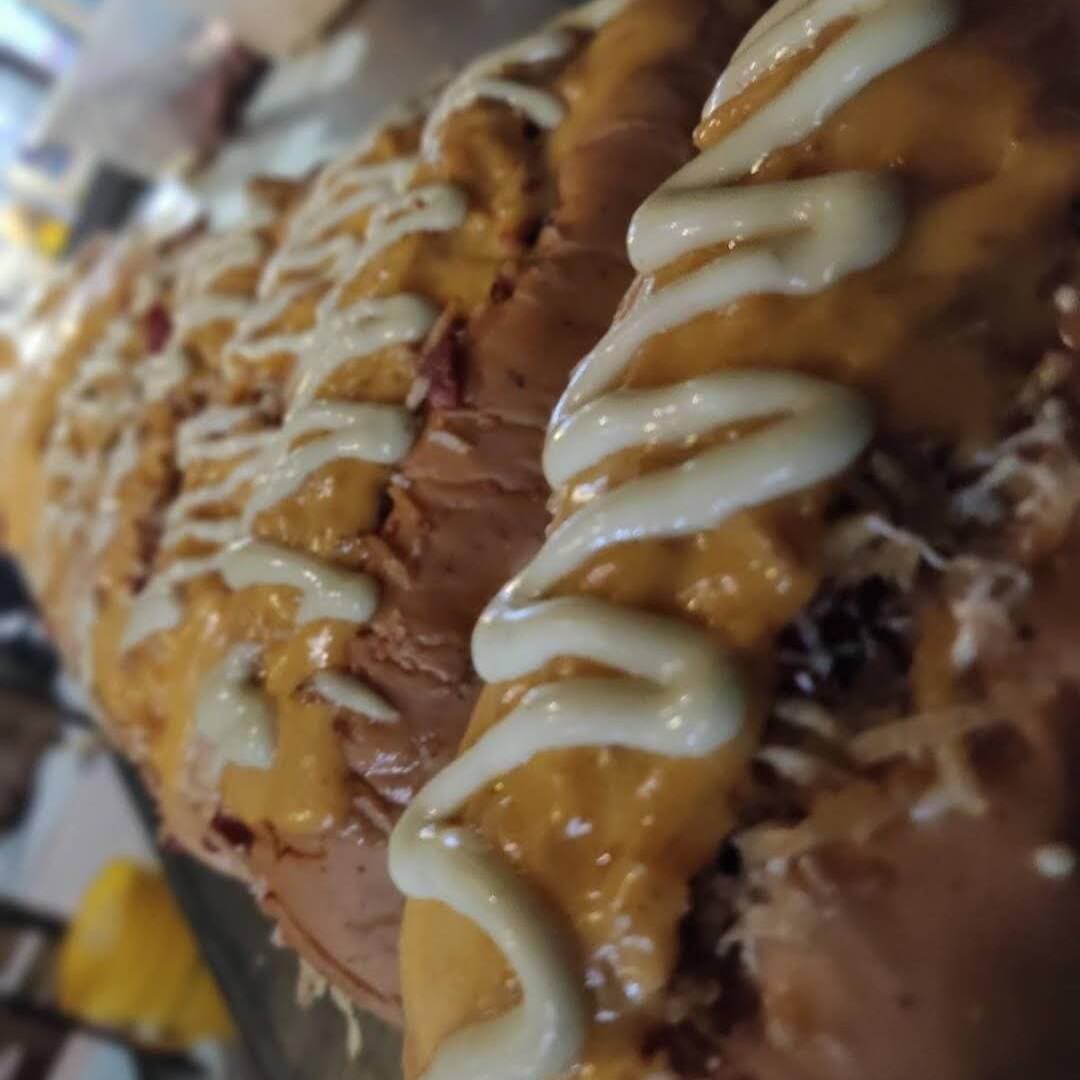 Perro de la casa+papas+gaseosa