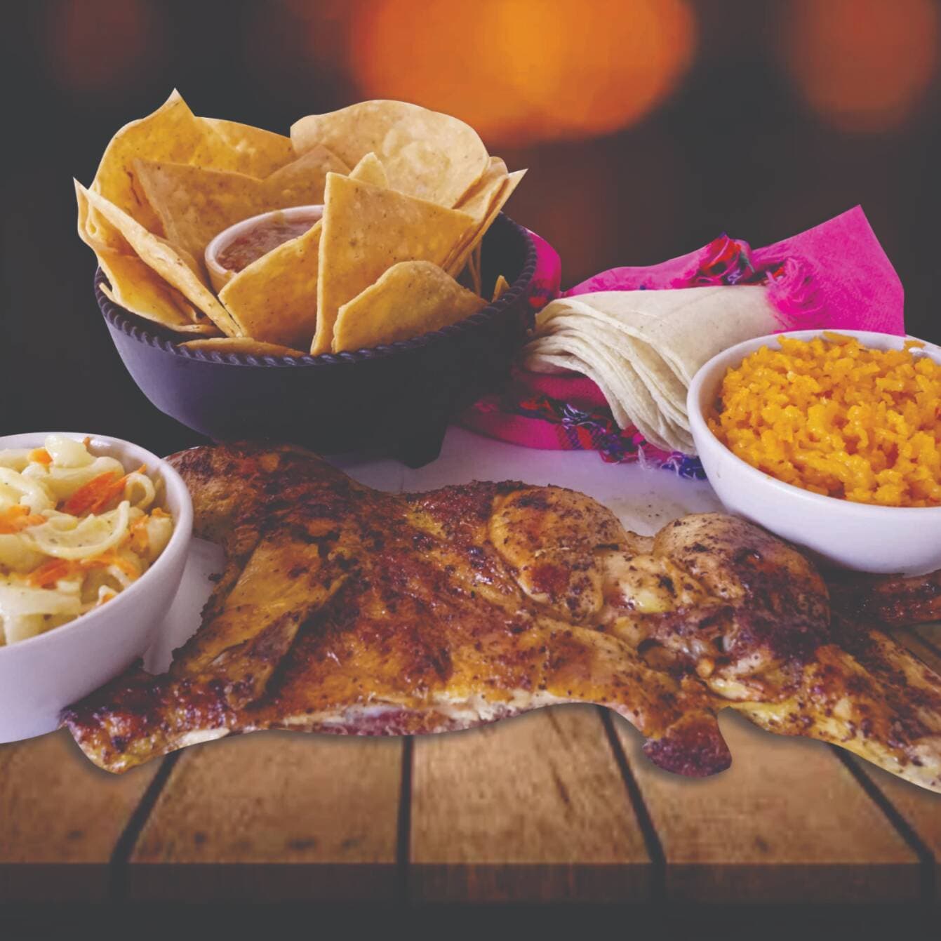 Combo  3 - 1/2 Pollo Asado + Frijoles