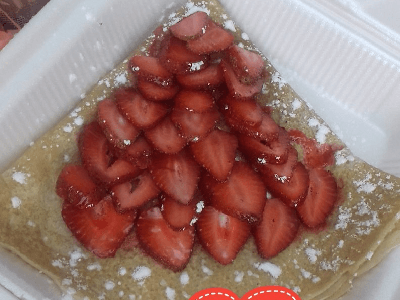 Crepa Philadelphia Mermelada de Fresa, Fresas