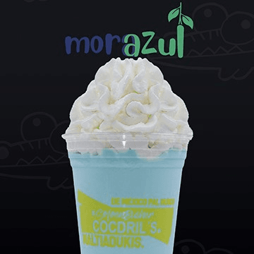 Malteada de mora azul