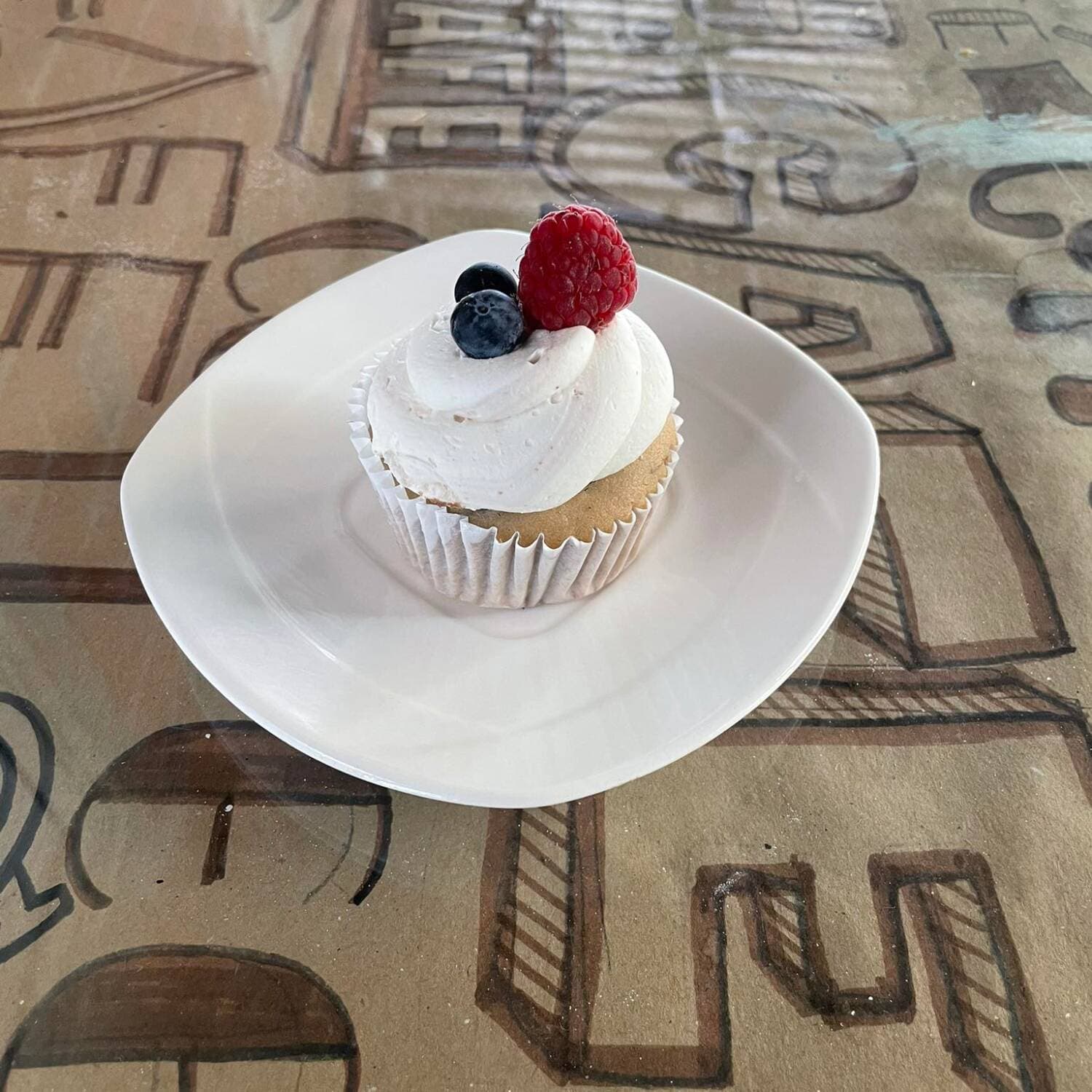 Cupcake Frutos Rojos
