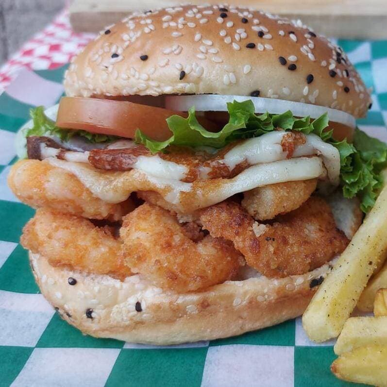 Hamburguesa Camaron Empanizado
