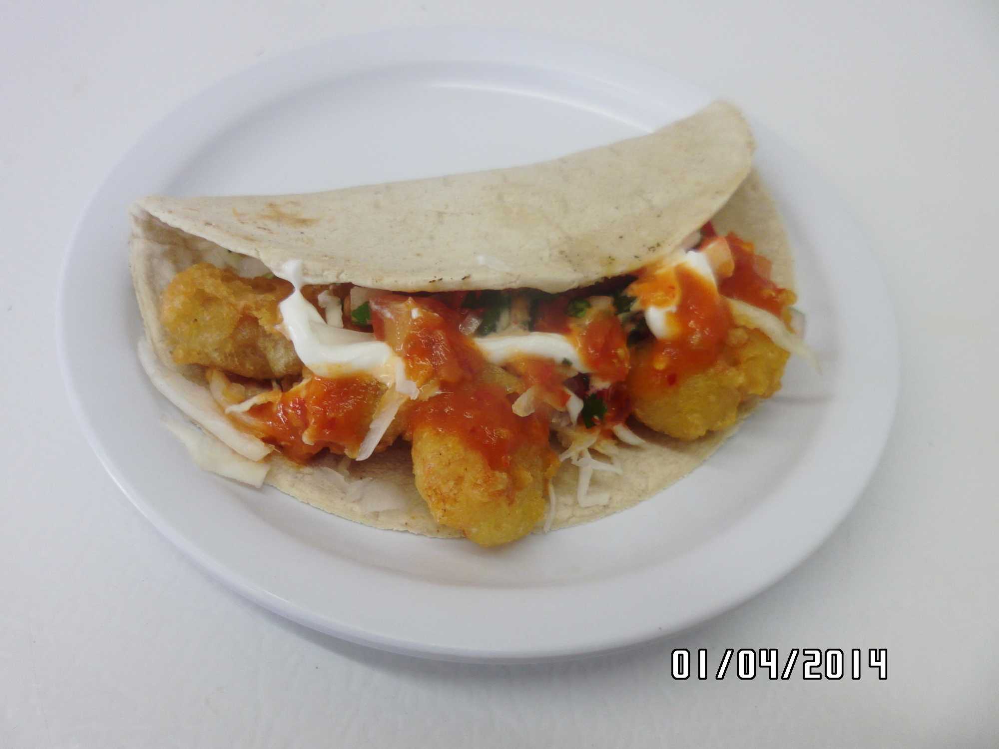 TACO DE CAMARON HARINA