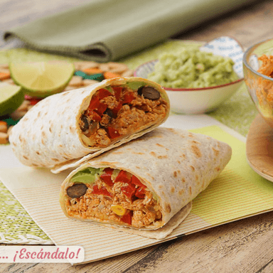 BURRITO DE POLLO A LA MEXICANA