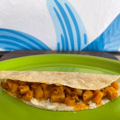 QUESADILLA PAPA CON CHORIZO