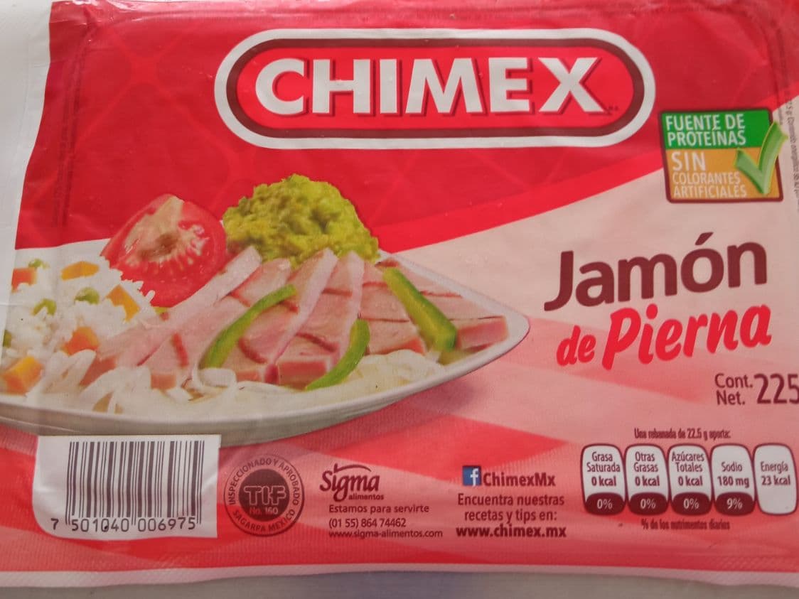 Jamón chimex pierna 225grs