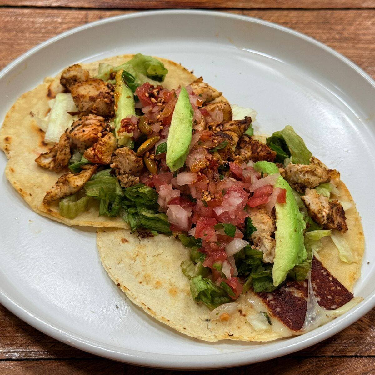Tacos de pollo a la plancha 3pz
