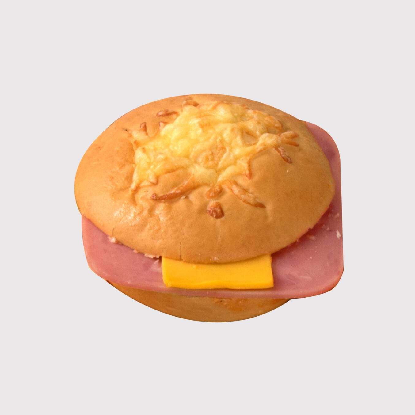 Tortita de jamón con costra de queso
